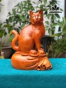 Tượng Mèo Gỗ Hương Cao 41 Ngang 31 Sâu 19 (cm)