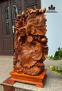 Tượng Cá Xiêm Gỗ Ngọc Am Cao Cả Kỷ 86 Riêng Kỷ Cao 10 Ngang 40 Sâu 22 (cm)