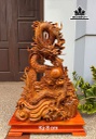 Tượng Nhất Long Gỗ Hương Cao Cả Kỷ 79 Riêng Kỷ Cao 8 Ngang 46 Sâu 26 (cm)