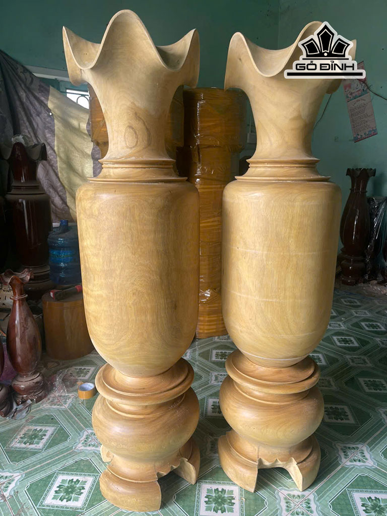 Lục Bình Gỗ Mít Cao 160 Đường Kính 42 (cm)