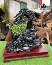 Tượng Tam Dương Khai Thái Gỗ Mun Sừng Cao Cả Kỷ 65 - Riêng Kỷ 10 Ngang 60 Sâu 35 (cm)