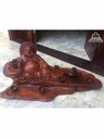 Khay Trà Phật Di Lặc gỗ hương  cao 48 rộng 79 dày 56 (cm)