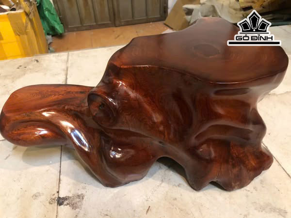 Đôn Gỗ , Gỗ Hương Đá Cao 20 Ngang 46 Sâu 30 - Mặt Trêm 26-25 Mặt Dưới 16-9 (cm) DH504