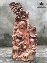 Tượng Ông Thọ gỗ tùng tuyết  cao 42 rộng 19 dày 15 (cm)