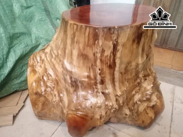 Đôn Gỗ , Gỗ Nu Xá Xị Cao 42 Ngang 52 Sâu 45 Mặt 33-26 (cm) DX187