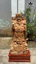 Cụ Thần Tài Gỗ Ngọc Am Cao 116 Ngang 50 Sâu 27 (cm)