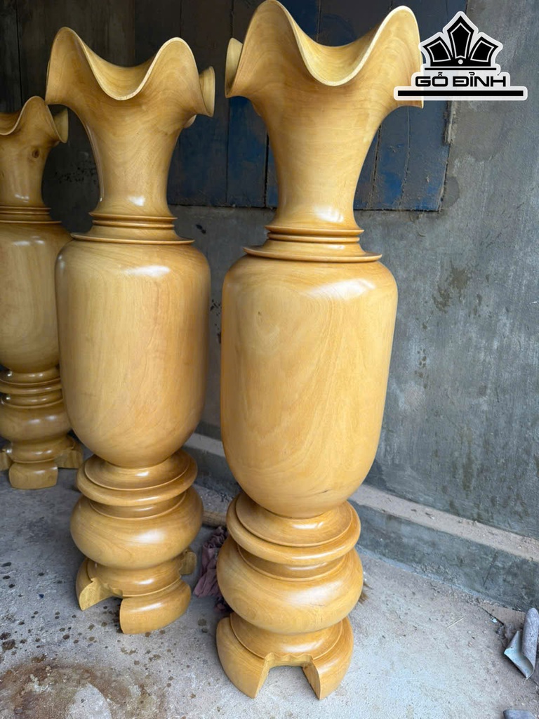 Lục Bình Gỗ Mít Cao 120 Đường Kính 31 (cm)