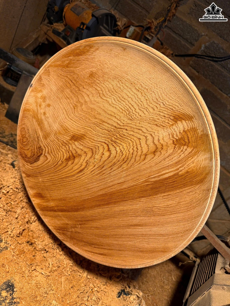 Đĩa Gỗ Trang Trí Gỗ Ngọc Am Dày 3 Đường Kính 42 (cm)