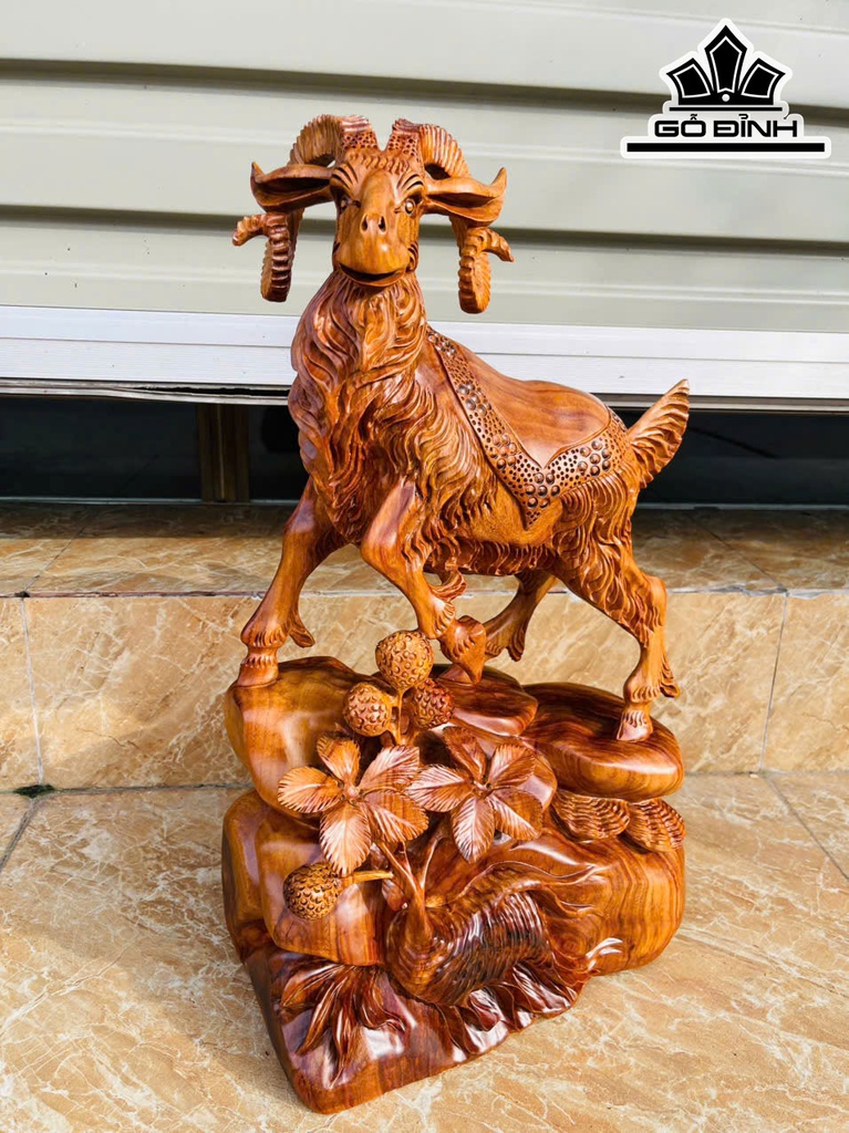 Tượng Nhất Dương Gỗ Hương Cao 48 Ngang 26 Sâu 15 (cm) -7kg