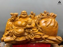 Tượng Phật Di Lặc Tam Phúc Gỗ Ngọc Am Cao 40 Ngang 83 Sâu 35 (cm) - 52kg