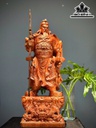 Tượng Quan Công Gỗ Hương Cao 70 Ngang 27 Sâu 17 (cm)