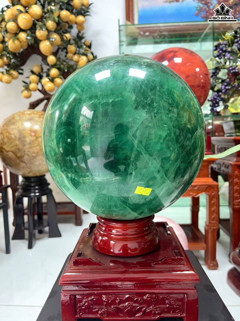 Bi Cầu Đá Ngọc Florite Đường Kính 26 (cm) 33,8kg