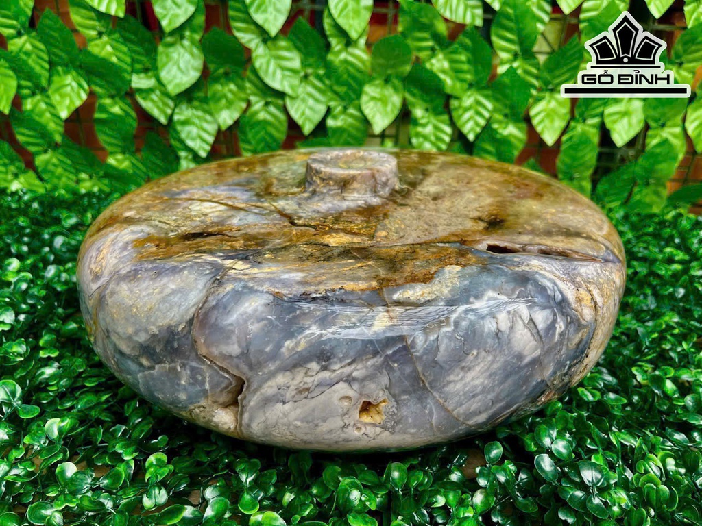 Chum Phú Quý Mã Não Tím Đường Kính 32 (cm) 16,5kg