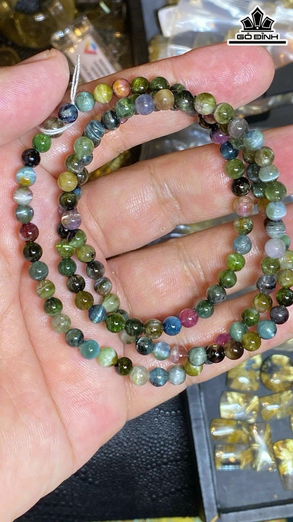 Chuỗi Tuormaline Mắt Mèo Đã Kiểm Định LIULAB 287444