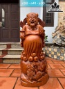Tượng Thần Tài Gỗ Ngọc Am Cao 98 Ngang 41 Sâu 30 (cm)