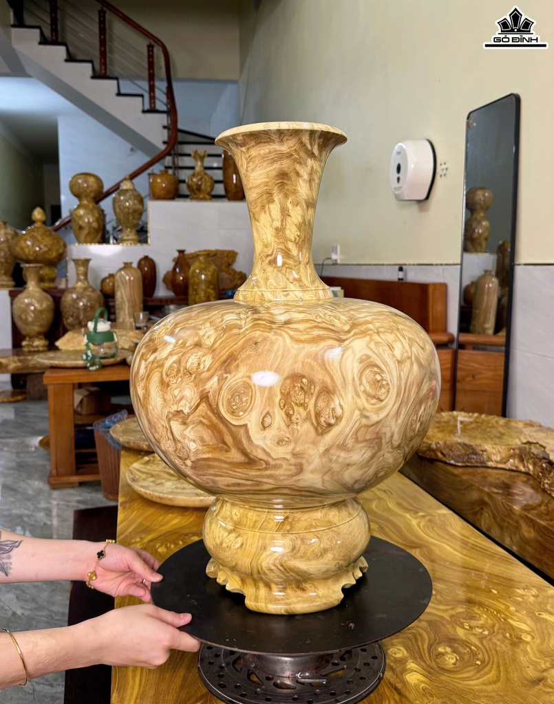 Chum Phú Quý Gỗ Nu Nghiến Cao 57 Đường Kính 40 (cm)