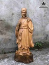 Tượng Gia Cát Lượng gỗ bách xanh  cao 69 rộng 25 dày 18 (cm)