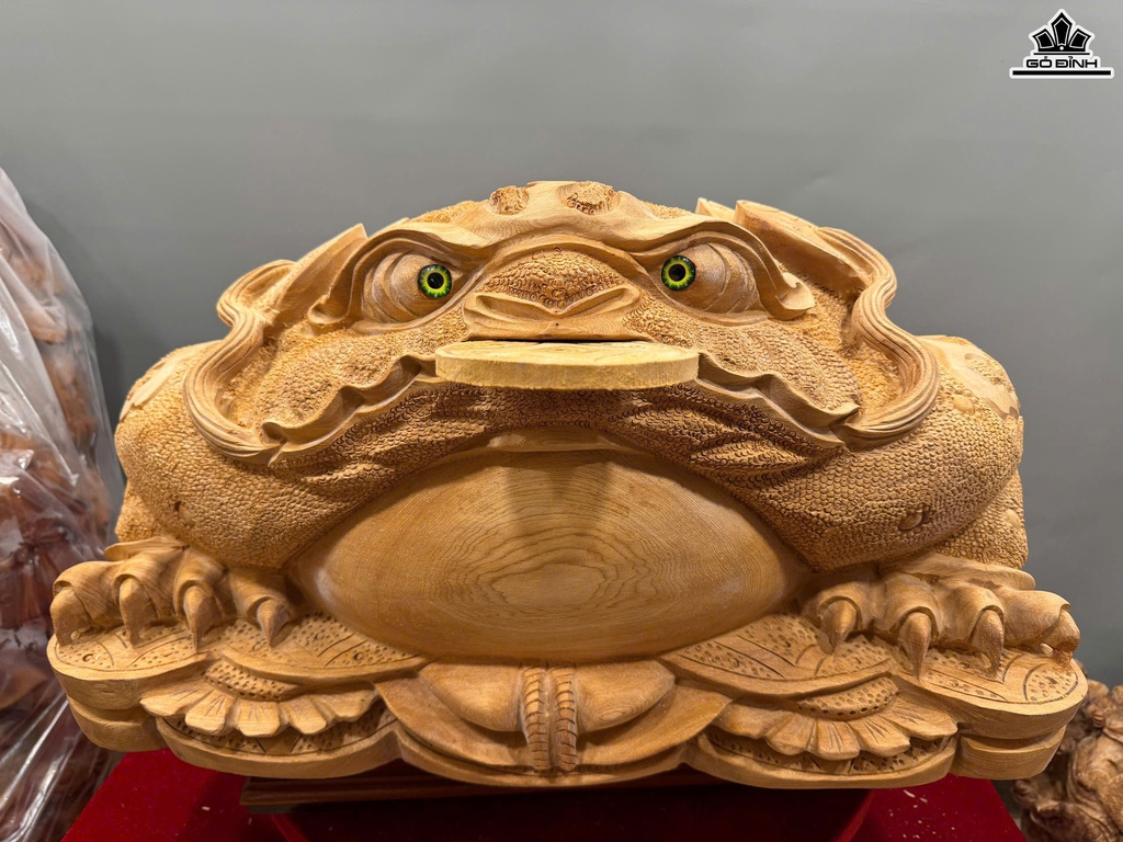 Tượng Thiềm Thừ Gỗ Ngọc Am Cao 36 Ngang 66 Sâu 54 (cm) - 58kg