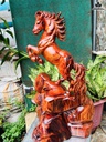 Tượng Ngựa Phong Thủy (Nhất Mã Phi Thiên) Gỗ Cẩm Cao 60 Ngang 35 Sâu 30 (cm)