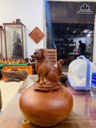Tượng Chó Gỗ Hương Cao 30 Đường Kính 24 (cm)