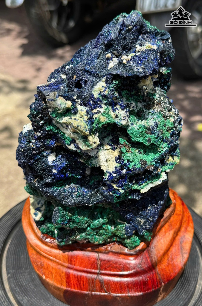 Tác Phẩm Azurite Cao 23,5 Ngang 16 (cm) - 4,18kg