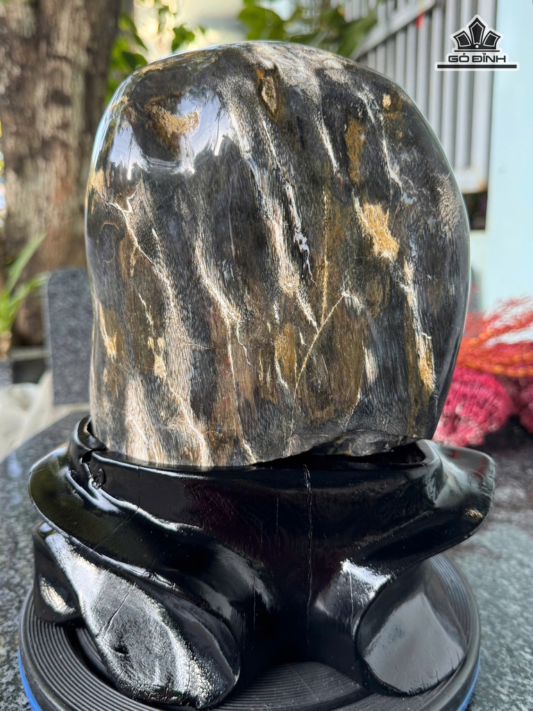 Tác Phẩm Gỗ Hóa Thạch Cao 28 Ngang 21 (cm) - 8,45kg