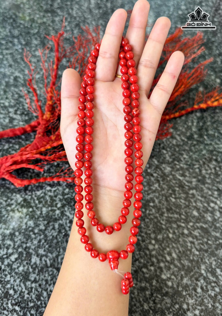 Vòng 108 Hạt San Hô 7Li