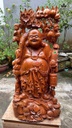 Tượng Phật Di Lặc Ngũ Phúc Gỗ Ngọc Am Cao 118 Ngang 55 Sâu 32 (cm)