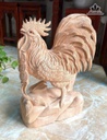 Tượng Gà Trống Gỗ Ngọc Am Cao 48 Ngang 34 Sâu 15 (cm)