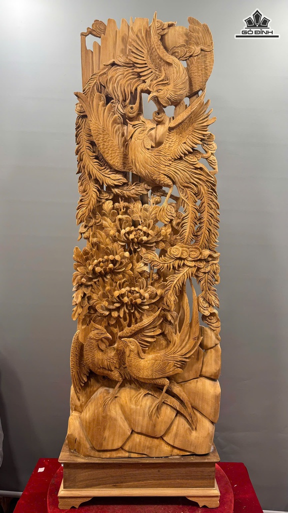 Tượng Phu Thê Viên Mãn Gỗ Ngọc Am Cao Cả Kỷ 150 Ngang 47 Sâu 19 (cm) - Kỷ Cao 15