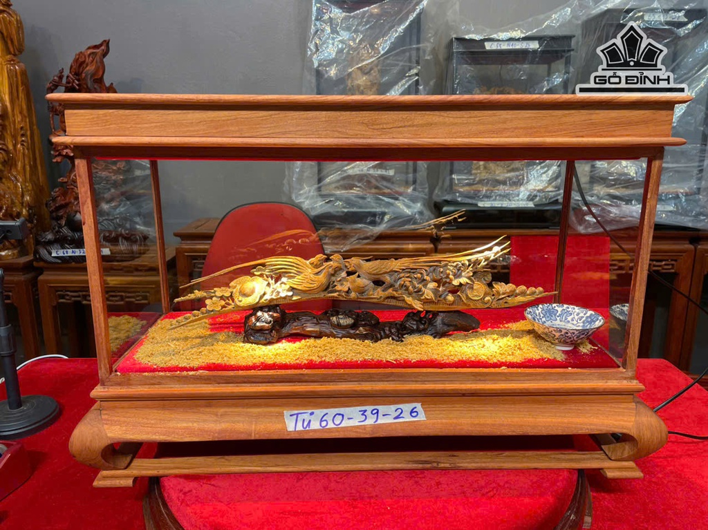 Cầu Như Ý Gỗ Hoàng Đàn Dài 42 Cao 12 Sâu 7 (cm)