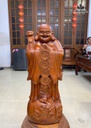 Tượng Phật Di Lặc Chúc Phúc Gỗ Hương Cao 69 Ngang 26 Sâu 23 (cm)