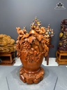 Bình Phú Quý Nho Sóc Gỗ Cẩm Cao 65 Ngang 40 Sâu 35 (cm)