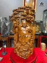Tượng Phật Di Lặc Gỗ Ngọc Am Cao 88 Ngang 43 Sâu 23 (cm)