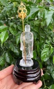 Tượng Đức Địa Tạng Vương Bồ Tát Thủy Ngọc Thạch Anh Trắng Cao 11 Ngang 3,3 Sâu 2,9 - Lên Đế 14 (cm)