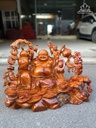 Tượng Phật Di Lặc Ngũ Phúc Gỗ Hương Cao 46 Ngang 66 Sâu 33 (cm)