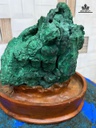 Tác Phẩm Đá Malachite Cao17 Ngang 15 (cm) - 2,2kg