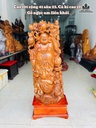 Tượng Phật Di Lặc Tam Phúc Gỗ Ngọc Am Cao 101 Ngang 41 Sâu 23 (cm) - Cả Kỷ 121