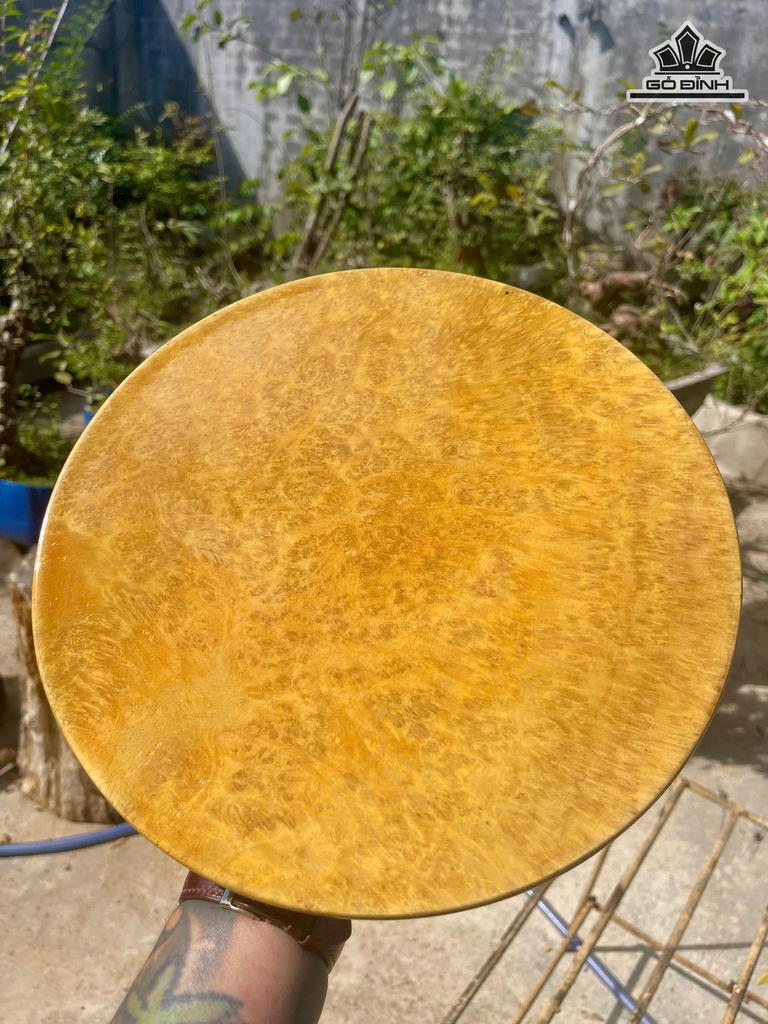 Đĩa Gỗ Trang Trí Gỗ Nu Kháo Dày 2,5 Đường Kính 29,5 (cm)