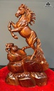 Tượng Ngựa Phong Thủy (Nhất Mã Phi Thiên) Gỗ Cẩm Cao 50 Ngang 28 Sâu 14 (cm)