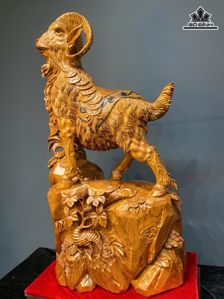 Tượng Nhất Dương Gỗ Ngọc Am Cao 122 Ngang 68 Sâu 36 (cm)