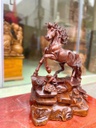 Tượng Ngựa Phong Thủy (Nhất Mã Thong Dong) Gỗ Cẩm Cao 43 Ngang 30 Sâu 25 (cm)