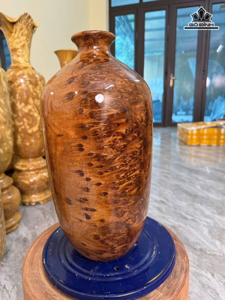 Bình Phú Quý Gỗ Nu Ngọc Am Cao 41 Đường Kính 20 (cm)
