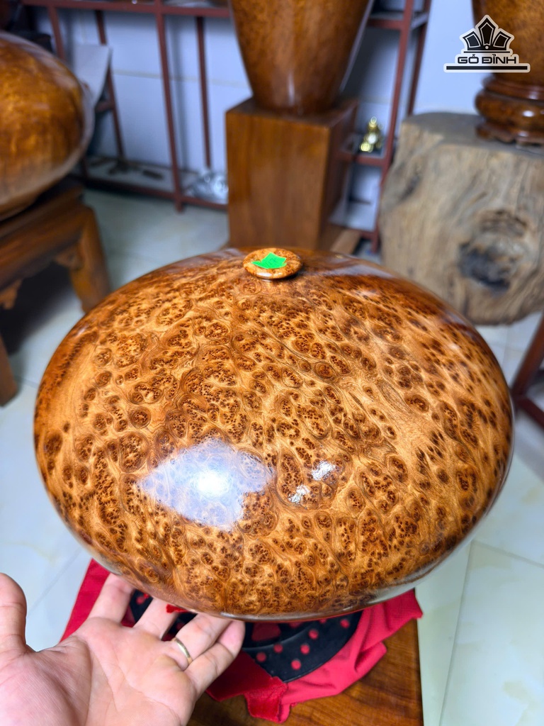 Chum Phú Quý Gỗ Nu Ngọc Am Cao 17 Đường Kính 32 (cm)