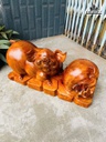 Tượng Heo Gỗ Hương Cao 25 Ngang 52 Sâu 21 (cm) - 12kg