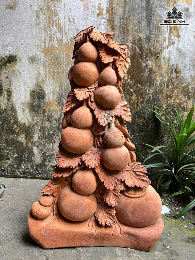 Cây Hồ Lô Gỗ Hương Cao 76 Ngang 46 Sâu 20 (cm) - 17kg