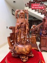 Tượng Ông Thọ Gỗ Sưa Cao 55 Ngang 27 Sâu 23 (cm)