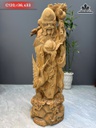 Tượng Ông Thọ Gỗ Ngọc Am Cao 120 Ngang 36 Sâu 33 (cm)