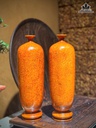 Đôi Bình Hoa Gỗ Nu Hương Cao 25,5 Đường Kính 8 (cm)