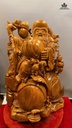 Tượng Ông Thọ Gỗ Ngọc Am Cao 83 Ngang 62 Sâu 50 (cm) - 70kg